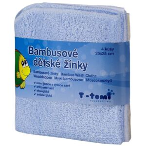 T-tomi Bambusowe myjki do kąpieli, 4 szt. - niebieski, BEZPŁATNY ODBIÓR: WROCŁAW!