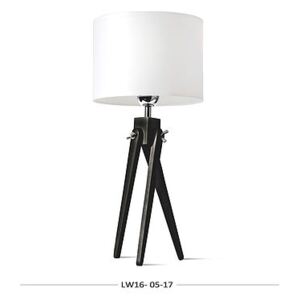 Lampa stołowa, lampa nocna, trójnóg z drewna LW16-05-17