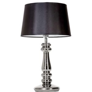 Lampa stołowa lampka 4Concepts Petit Trianon Platinum 1x60W E27 czarny/biały L051161249