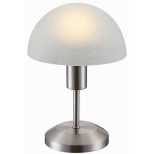 Lampa stołowa lampka Reality Tom 1x4W E14-LED nikiel mat / biała 508001-07