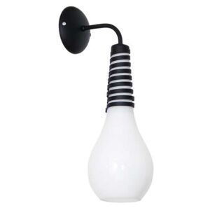 Kinkiet lampa ścienna Luminex Grande 1x60W E27 biały/czarny 6350