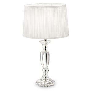 Lampa stołowa lampka Ideal Lux Kate-3 TL1 round 1x60W E27 biała 122878