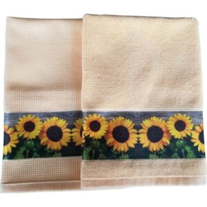 Framsohn zestaw ścierka + ręcznik kuchenny Sunflowers, BEZPŁATNY ODBIÓR: WROCŁAW!