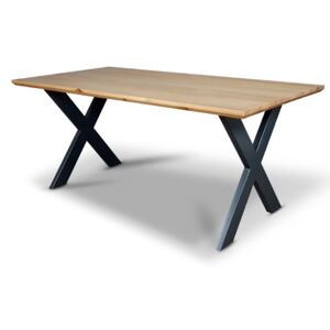 Stół Lars drewno z metalem