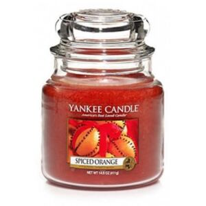 Świeca Yankee Candle Spiced Orange, średni słoik (411g)