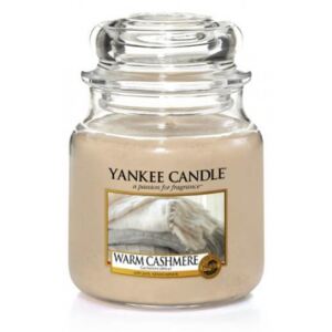 Świeca Yankee Candle Warm Cashmere, średni słoik (411g)