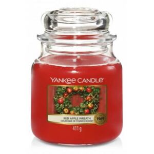 Świeca Yankee Candle Red Apple Wreath, średni słoik (411g)