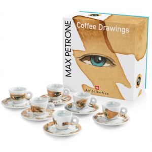 Illy zestaw filiżanek do espresso Max Petrone Coffee Drawings, 6 szt., BEZPŁATNY ODBIÓR: WROCŁAW!