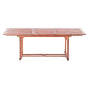Stół ogrodowy drewniany 160/220 x 90 cm prostokątny rozkładany TOSCANA