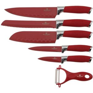 Blaumann zestaw noży z nieprzywierającą powierzchnią Red Chef Line, 6 szt., BEZPŁATNY ODBIÓR: WROCŁAW!