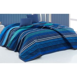 BedTex narzuta na łóżko Marley 220 x 240 cm + 2 x 40 x 40 cm, niebieska, BEZPŁATNY ODBIÓR: WROCŁAW!