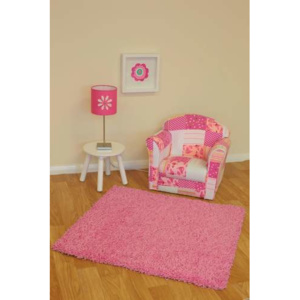 Fotel różowy patchwork dla dzieci