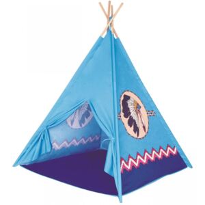 BINO namiot dziecięcy TeePee - kolor niebieski, 4 ściany, BEZPŁATNY ODBIÓR: WROCŁAW!