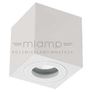 Spot LAMPA sufitowa LAGO bianco IP44 Orlicki Design metalowa OPRAWA kostka cube biała