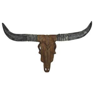Poroże dekoracyjne z drewna tekowego HSM collection Buffalo Head, wys. 50 cm