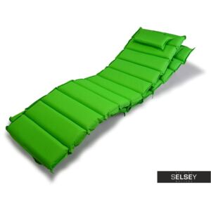 Poduszka na leżak 11 segmentów zielona