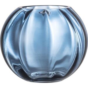 Wazon Bloomingville kula 15 cm niebieski szklany