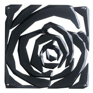 Panel dekoracyjny ROMANCE - 4 sztuki w komplecie - kolor czarny, KOZIOL