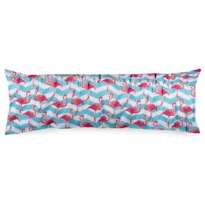 4Home Poszewka na poduszkę relaksacyjną Mąż zastępczy Flamingo, 50 x 150 cm