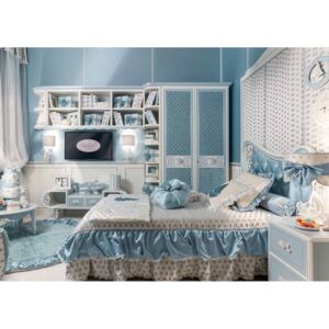 Niebieski pokój dla małych dzieci