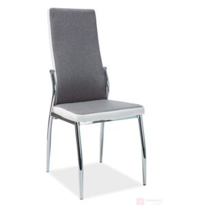Krzesło H-237 szare/białe chrom - POLECA nas aż 98% klientów - ZAMÓW (91 822 80 55)