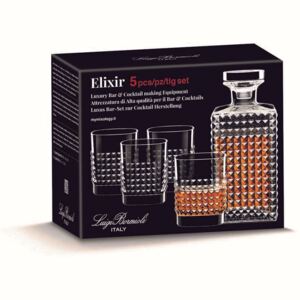 Luigi Bormioli zestaw szklanek Elixir whisky 5 szt. - szklanki + karafka, BEZPŁATNY ODBIÓR: WROCŁAW!