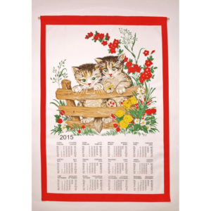 Forbyt Kalendarz tekstylny 2015 Koty, 45 x 65 cm