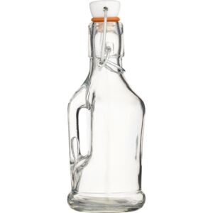 Butelka szklana z korkiem ceramicznym i z rączką 210 ml
