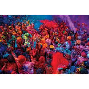Plakat, Obraz Festival of Colours, (91,5 x 61 cm)