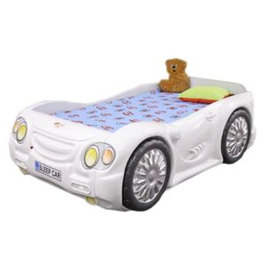 Łóżko z materacem SLEEP CAR 180/90cm, białe