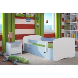 Łóżko z szufladą 160x80cm BabyDreams kolor niebieski + GRAFIKA