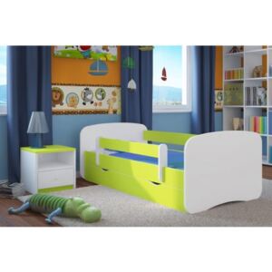 Łóżko z szufladą 180x80cm BabyDreams kolor zielony + GRAFIKA