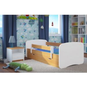 Łóżko z szufladą 160x80cm BabyDreams kolor buk + GRAFIKA