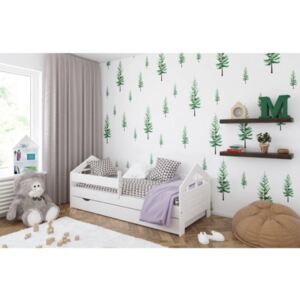 Łóżko z szufladą i materacem ALA 160x80cm kolor biały