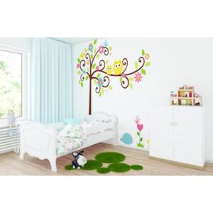 Łóżko dziecięce z materacem EMIL 140x80cm, kolor biały