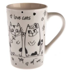 Kubek ceramiczny Zakochane kotki 380 ml