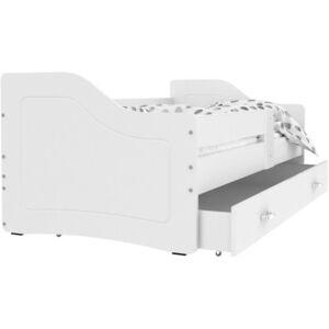 Łóżko z szufladą 200x80cm, kolor biały