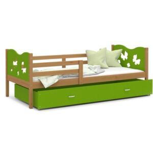 Łóżko z szufladą 160x80cm, kolor olcha-zielony+ WZÓR