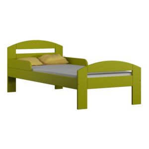 Łóżko drewniane TIMI 160x80 cm, kolor zielony