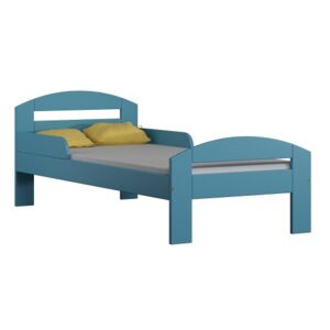 Łóżko drewniane TIMI 160x70 cm, kolor niebieski