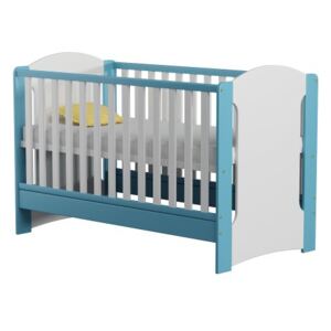 Łóżeczko niemowlęce WERA 120/60 cm, kolor niebieski