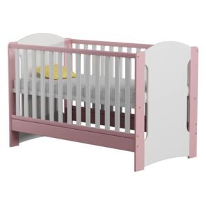 Łóżeczko niemowlęce WERA 120/60 cm, kolor różowy