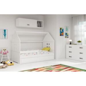 Łóżko z materacem DOMI I 160x80cm, kolor biały