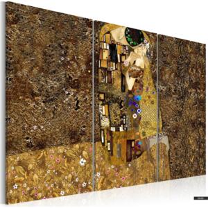 Obraz - Klimt inspiracje - Pocałunek 120x80 cm
