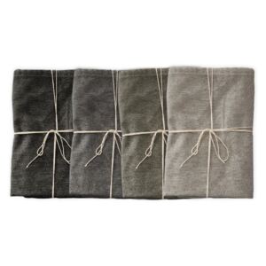 Zestaw 4 serwetek tekstylnych z domieszką lnu Linen Couture Cool Grey, szer. 40 cm