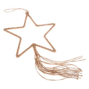 Naturalna ozdoba wisząca w kształcie gwiazdy Dakls, dł. 35 cm