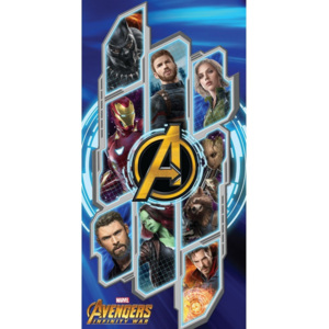 Ręcznik kąpielowy Avengers Infinity war, 70 x 140 cm