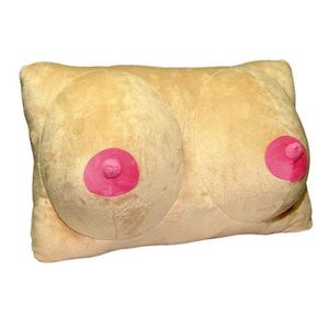 Zabawna erotyczna poduszka w kształcie piersi