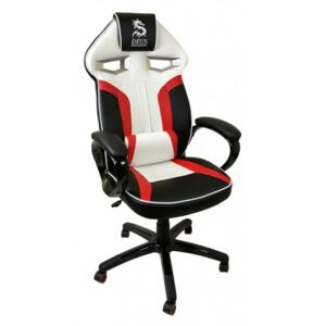 Fotel biurowy obrotowy DRAGON Black/Red/White