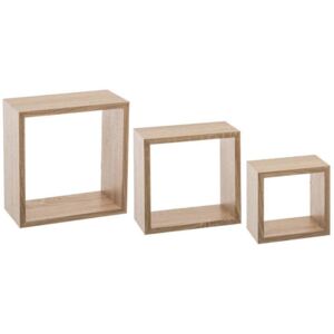Komplet półek ściennych Cube S, 5FIVE, 3 elementy, beżowy